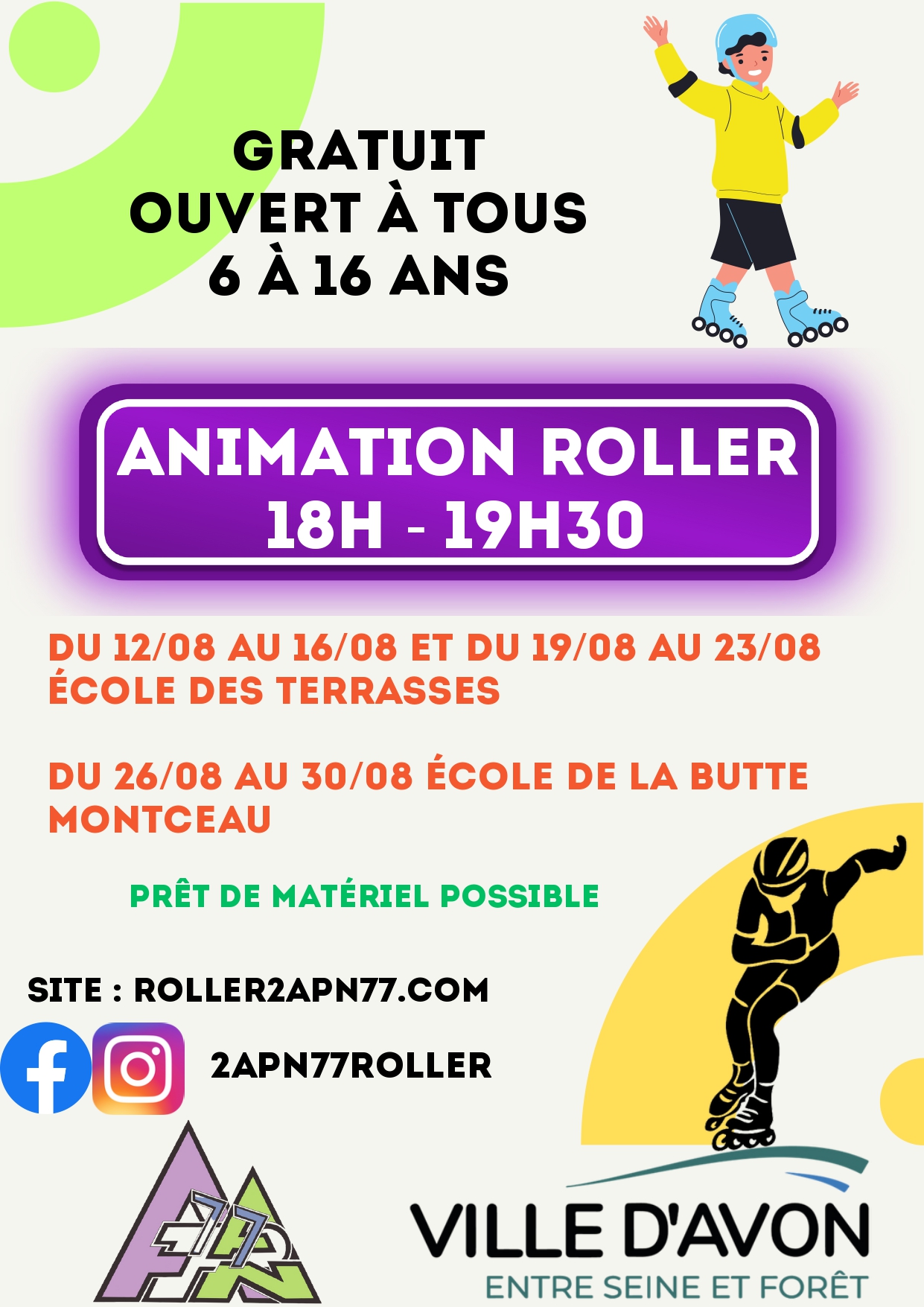 Animation roller - Ville d’Avon